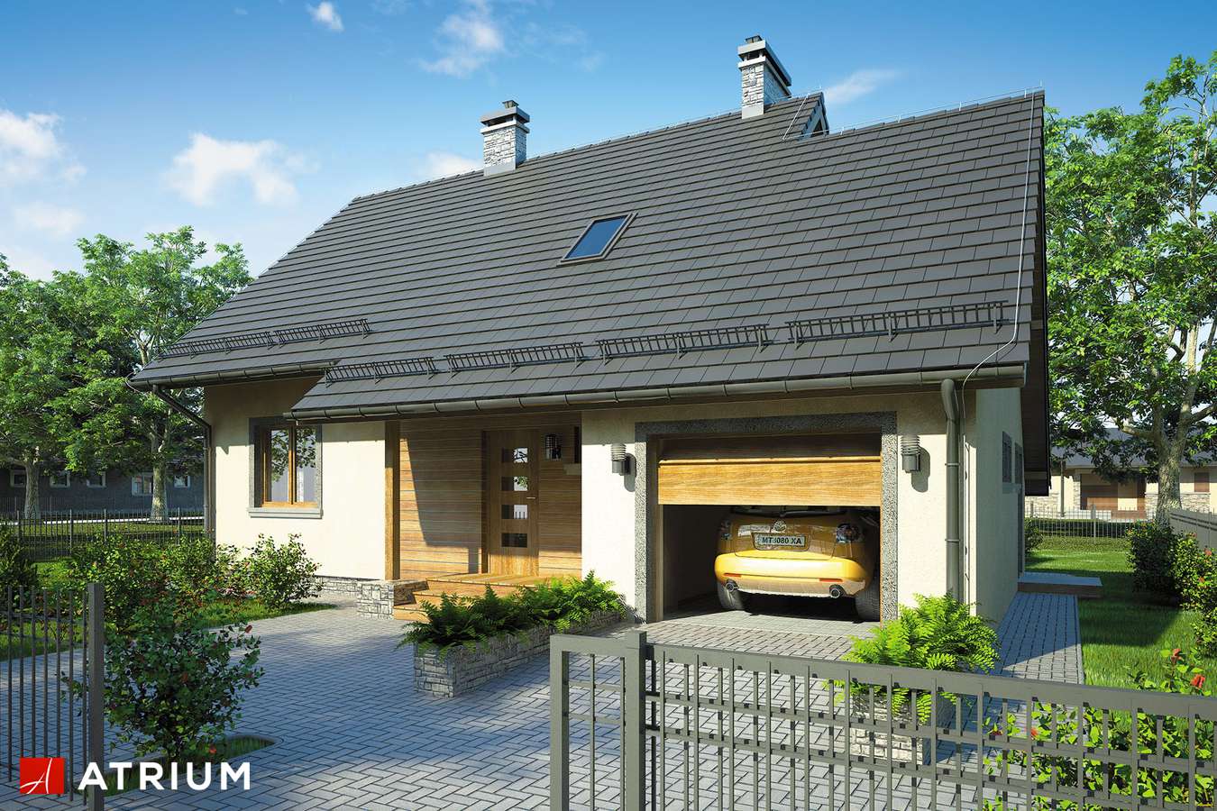 budowa domu Omega Plus (odbicie lustrzane) - New-House