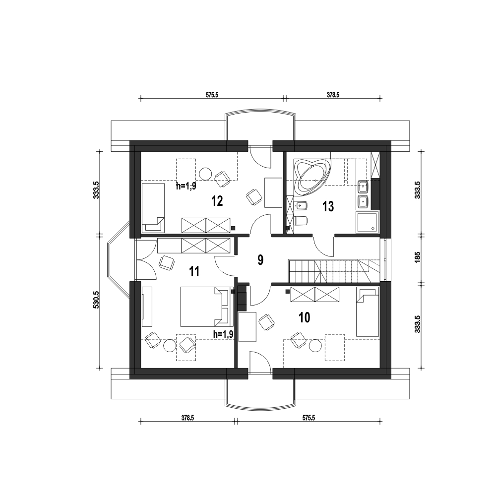Dom Dla Ciebie 1 bez garażu [B] - miniatura 9