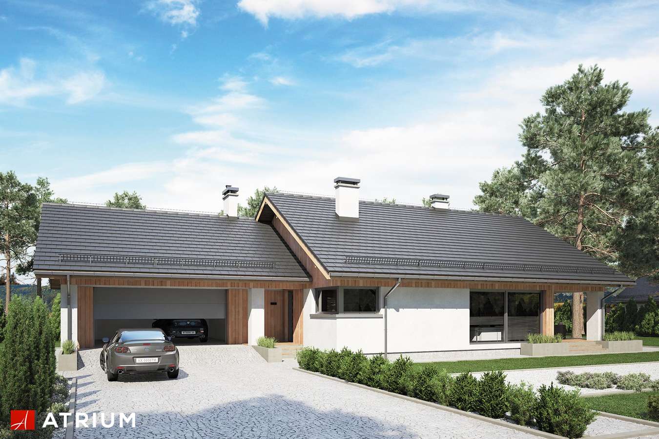 budowa domu Kos IX odbicie lustrzane - New-House