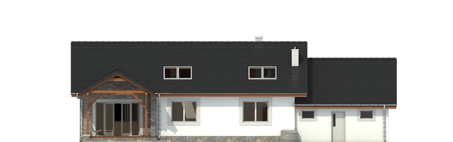 Derkacz z garażem 2-st. [A1] (odbicie lustrzane) - miniatura 4