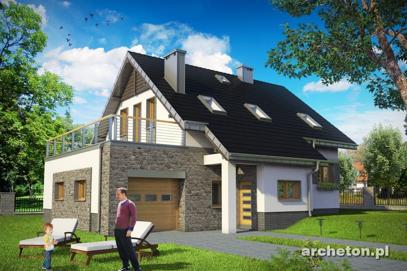 budowa domu Skarabeusz Prima (odbicie lustrzane) - New-House