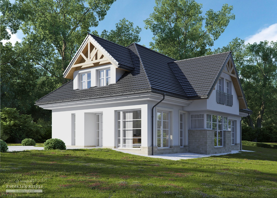 Budowa domu LK&1244 (odbicie lustrzane) z New-House
