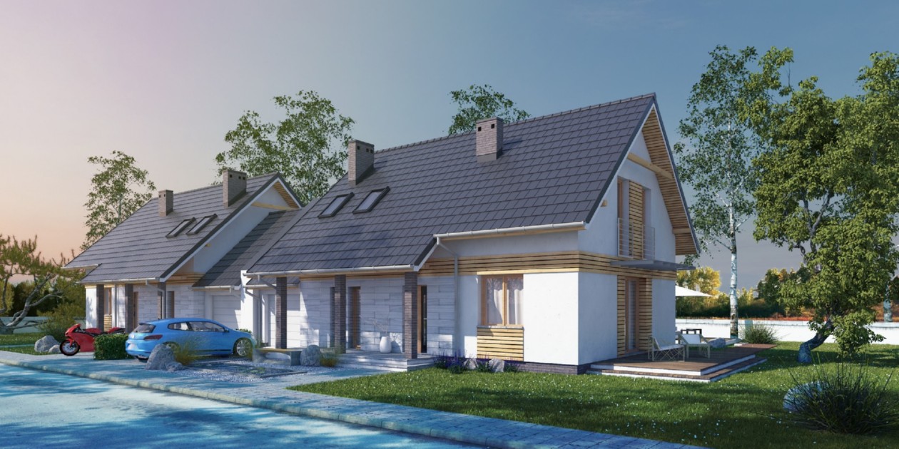 budowa domu Fraternus I G1 (Odbicie lustrzane) - New-House