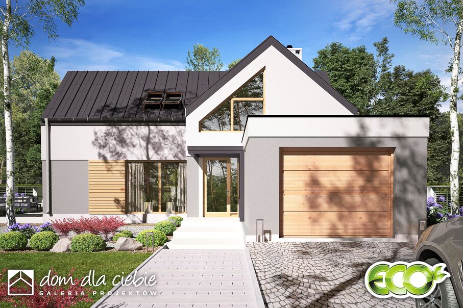 budowa domu Sobota z garażem 1-st. [A1] - New-House