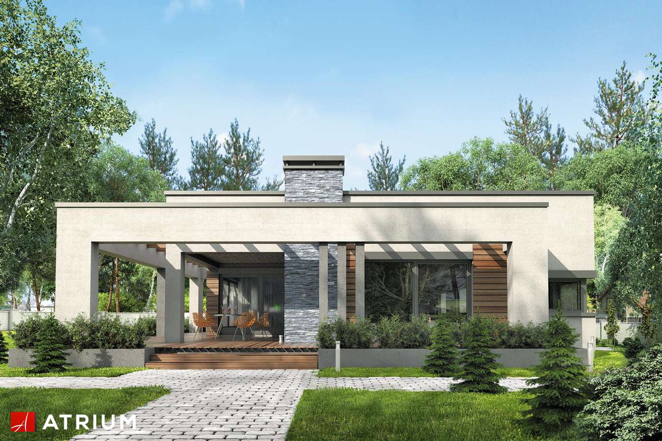 budowa domu Sardynia V (odbicie lustrzane) - New-House