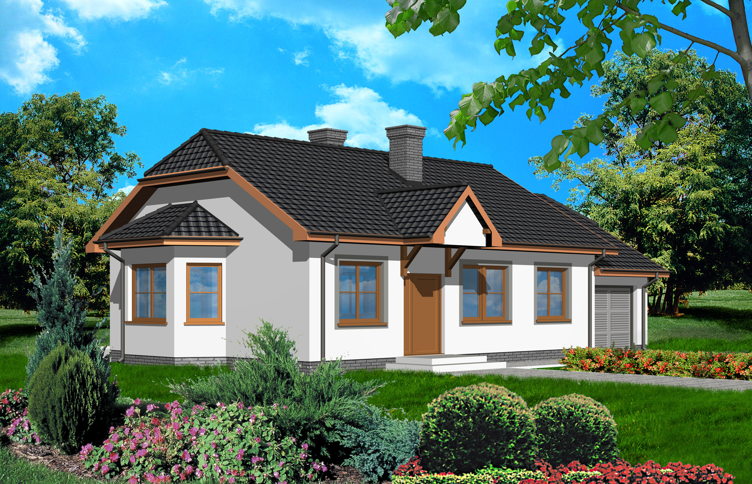 budowa domu S-82 (odbicie lustrzane) - New-House