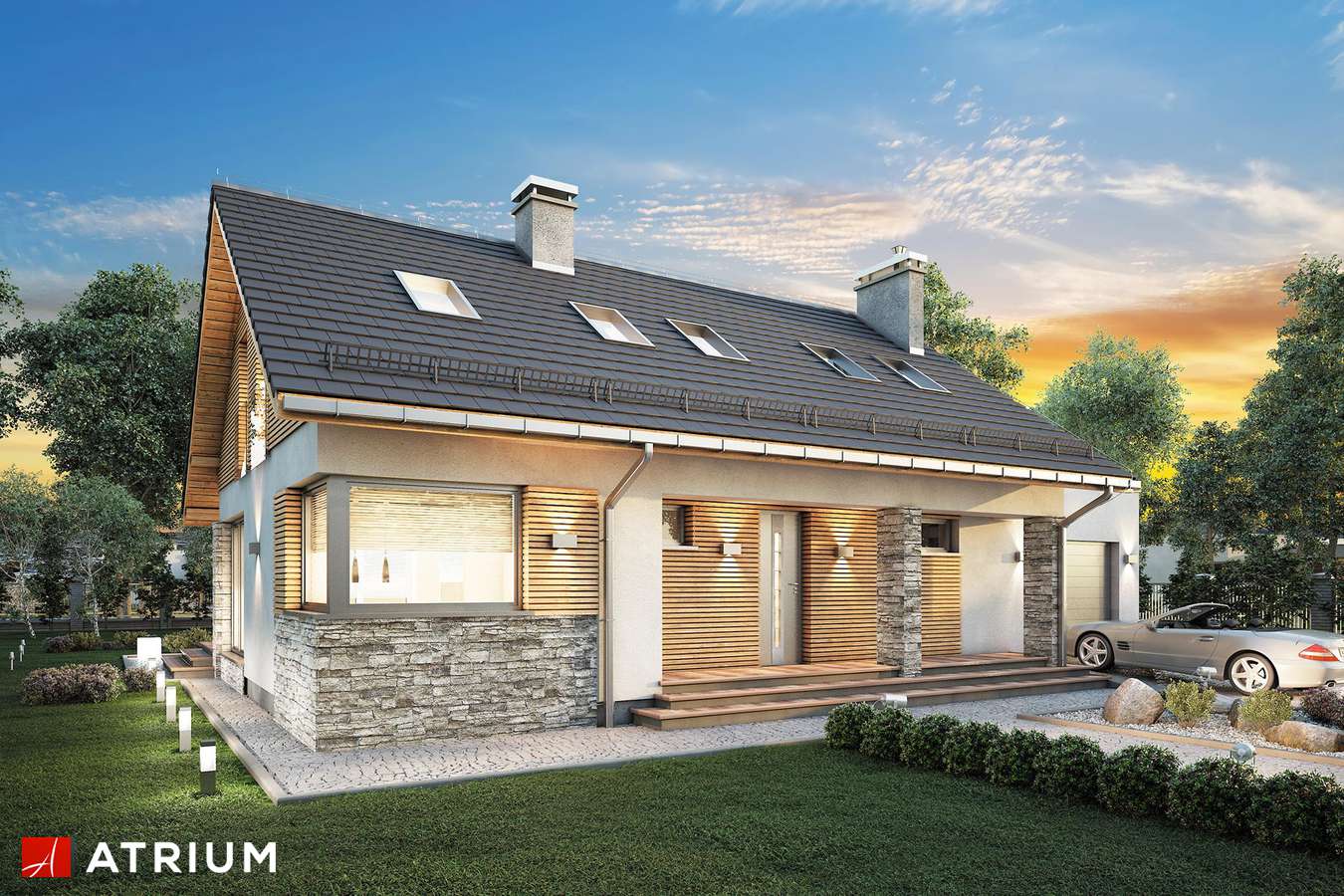 budowa domu Ricardo XVII odbicie lustrzane - New-House