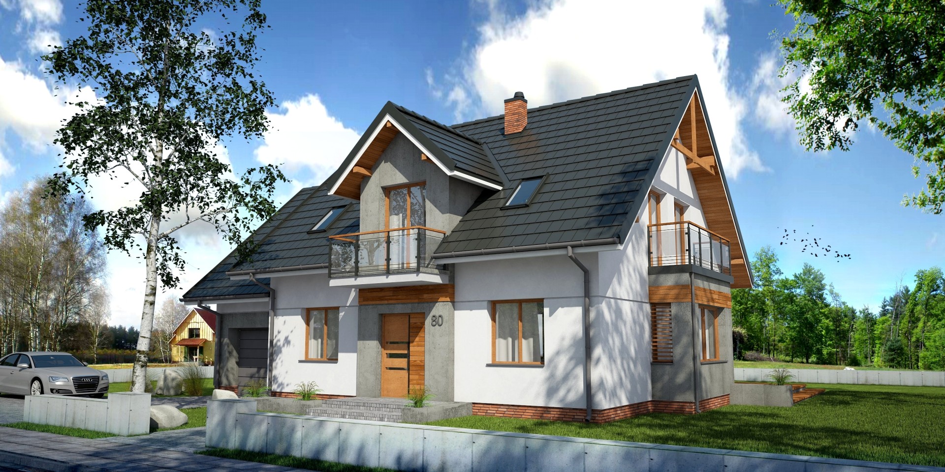 budowa domu Accretus I G1 (Odbicie lustrzane) - New-House