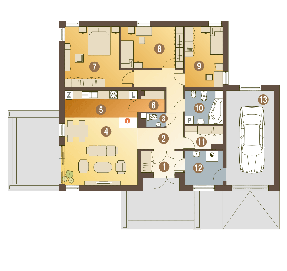 Kalandra III z garażem 1-st. [A] - miniatura 8