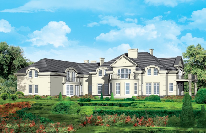 budowa domu Krystyna z basenem (odbicie lustrzane) - New-House
