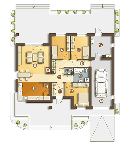 Jerzyk II z garażem 1-st. [A] - miniatura 8