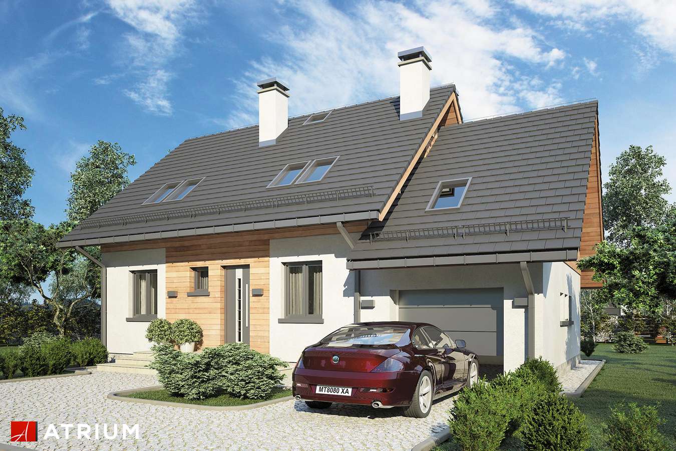 budowa domu Ewa IV odbicie lustrzane - New-House