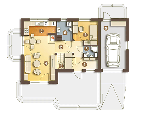 Eco 1 z garażem 1-st. [A] - miniatura 8