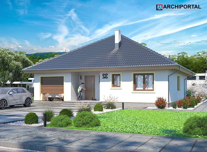 budowa domu Serafin 2 paliwo stałe (odbicie lustrzane) - New-House
