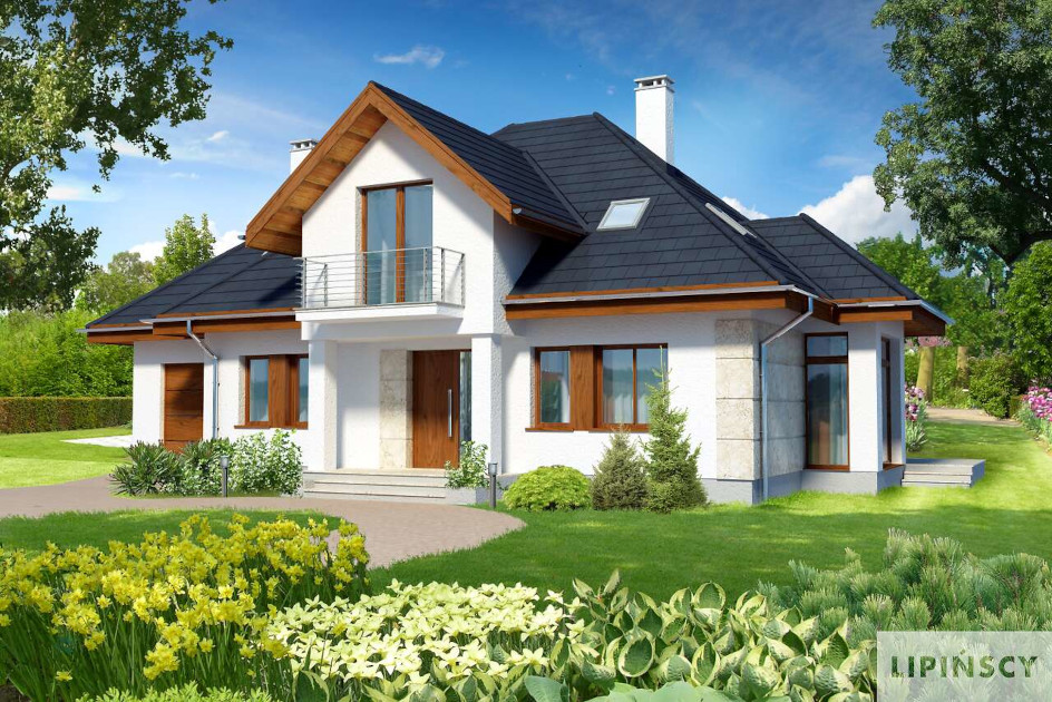 Budowa domu Dijon II DCP234a (odbicie lustrzane) z New-House