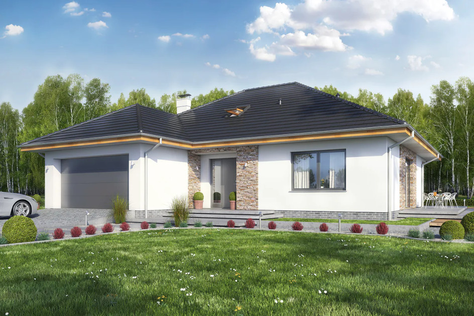 Budowa domu HEROS 3 Z GARAŻEM 2 ST. z New-House