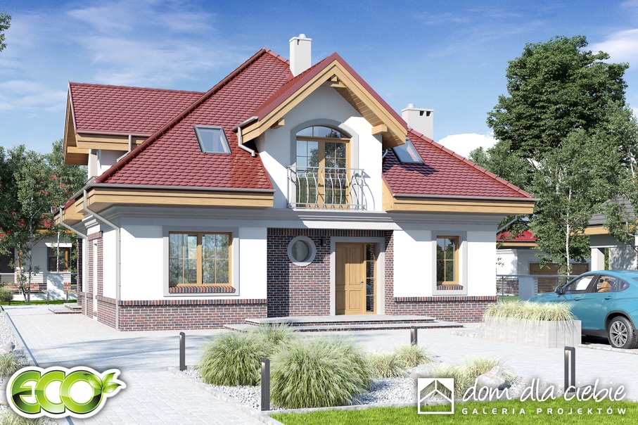 budowa domu Nowa II bez garażu [B] (odbicie lustrzane) - New-House