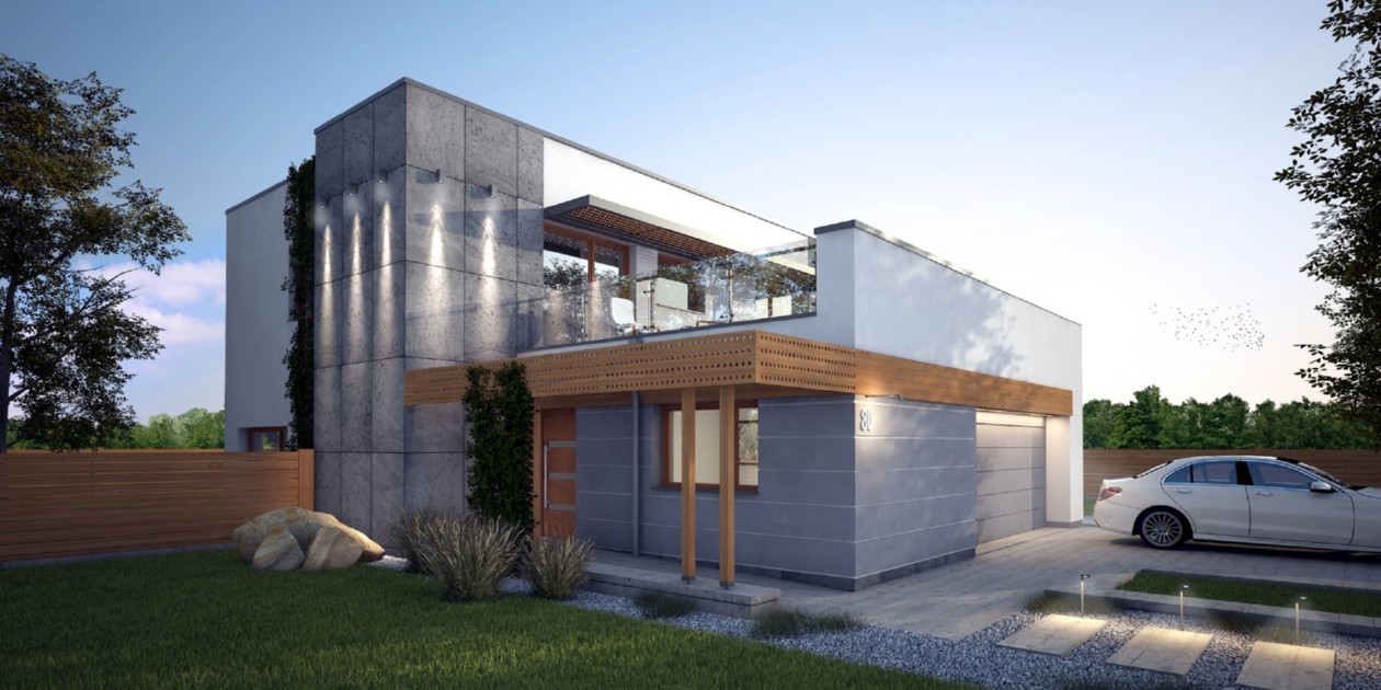 budowa domu Novellus I G2 (Odbicie lustrzane) - New-House