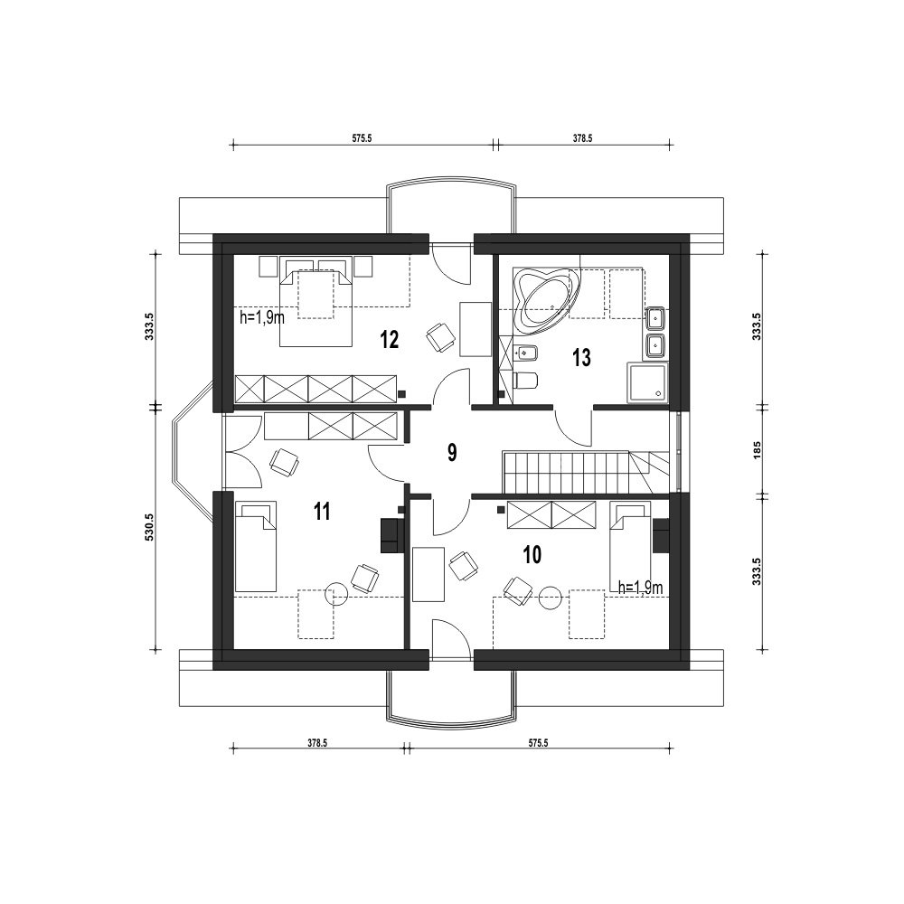 Dom dla Ciebie 1 w3 bez garażu [B] - miniatura 9