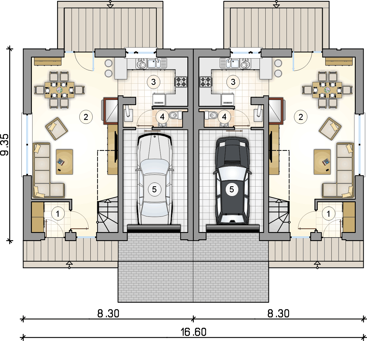 Double House IV (odbicie lustrzane) - miniatura 5