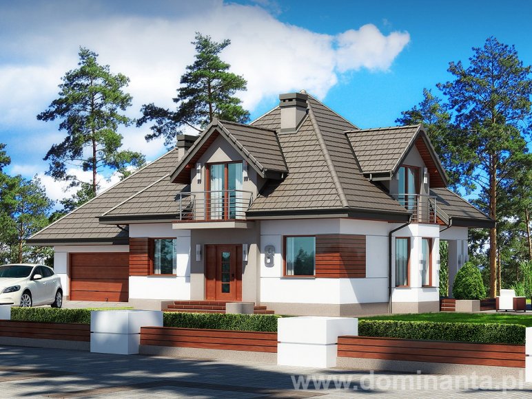 budowa domu ŚNIEŻKA N 2G (opcja 5 pokoi) - New-House