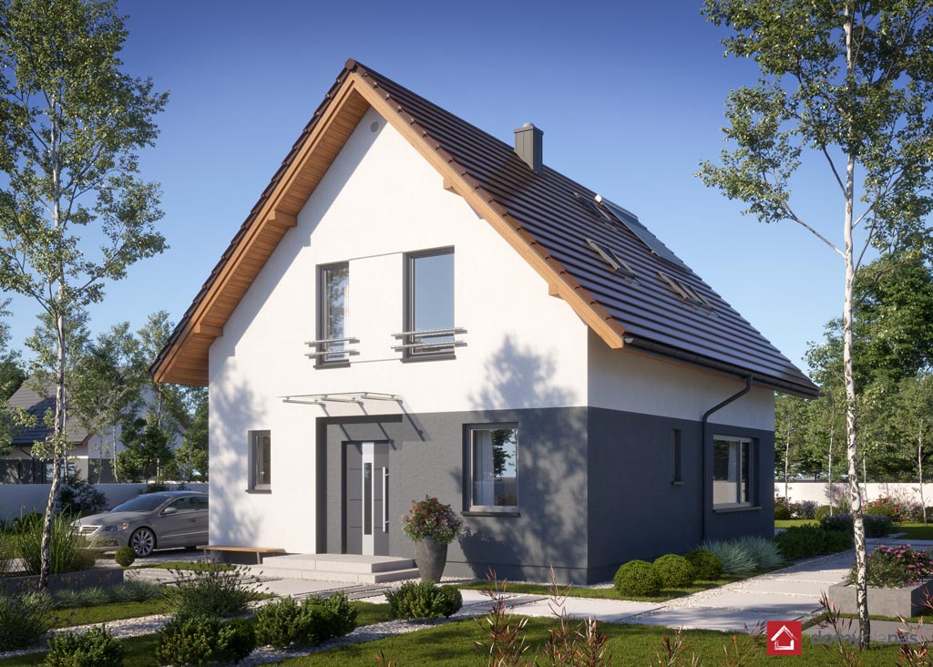 budowa domu N18-BG (odbicie lustrzane) - New-House