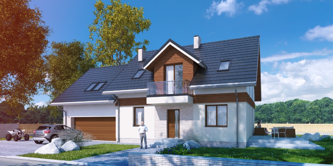 budowa domu Hibernus I PG2 (Odbicie lustrzane) - New-House