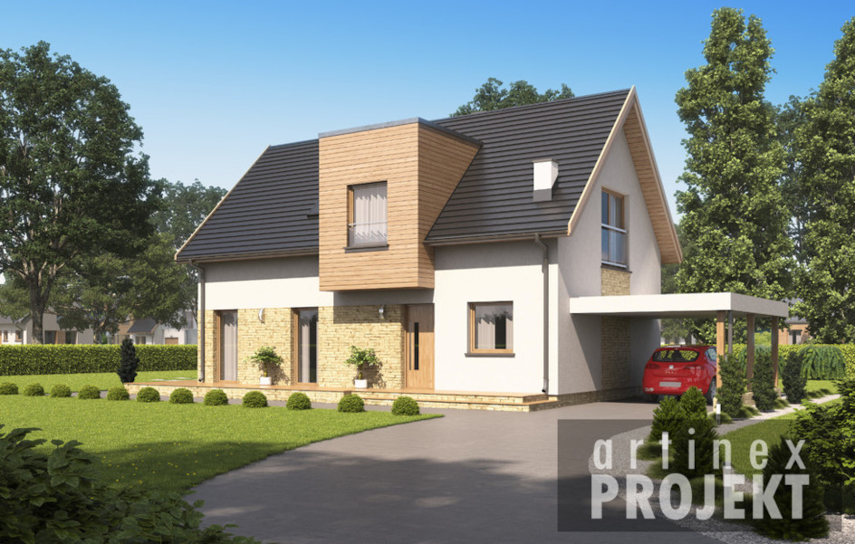 Budowa domu D125 (odbicie lustrzane) z New-House