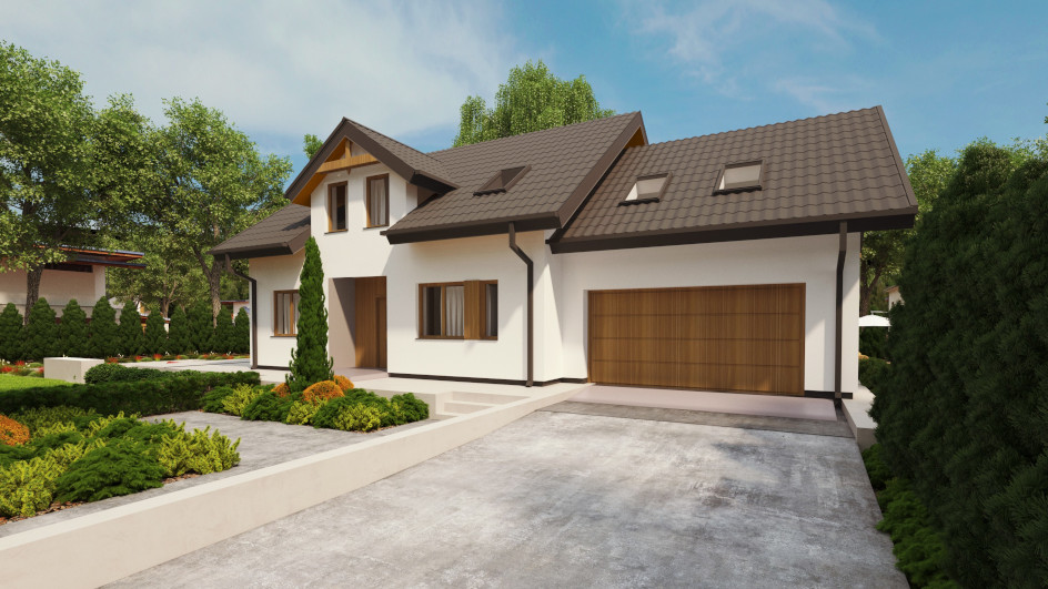 Budowa domu uA15v2 (odbicie lustrzane) z New-House