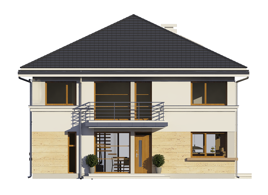 budowa domu - Szafir (odbicie lustrzane) - New-House