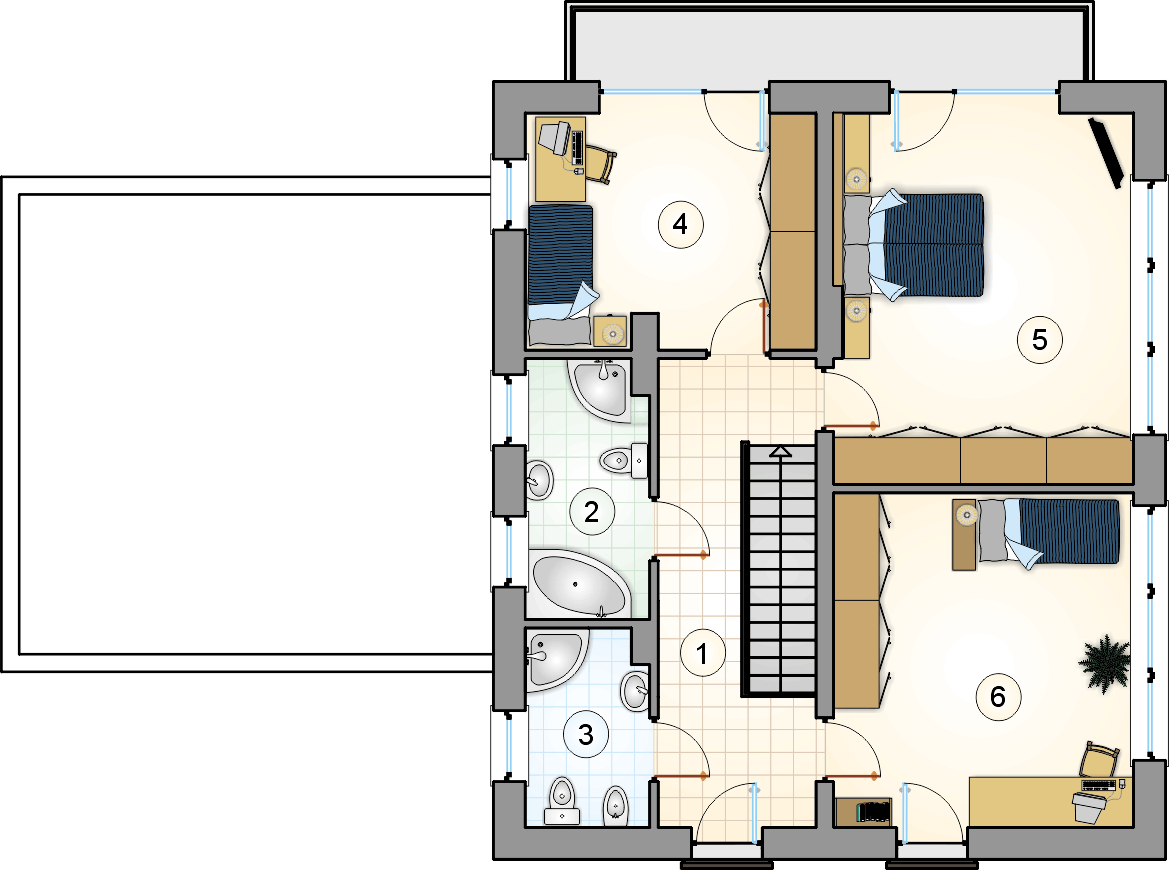 Domino II (odbicie lustrzane) - miniatura 5