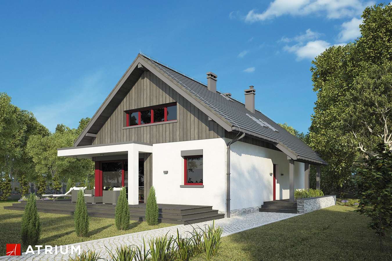 budowa domu Bosfor III (odbicie lustrzane) - New-House