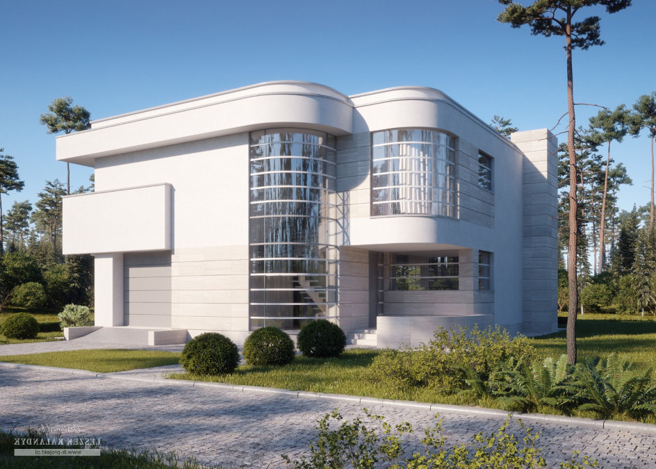 Budowa domu LK&1445 (odbicie lustrzane) z New-House