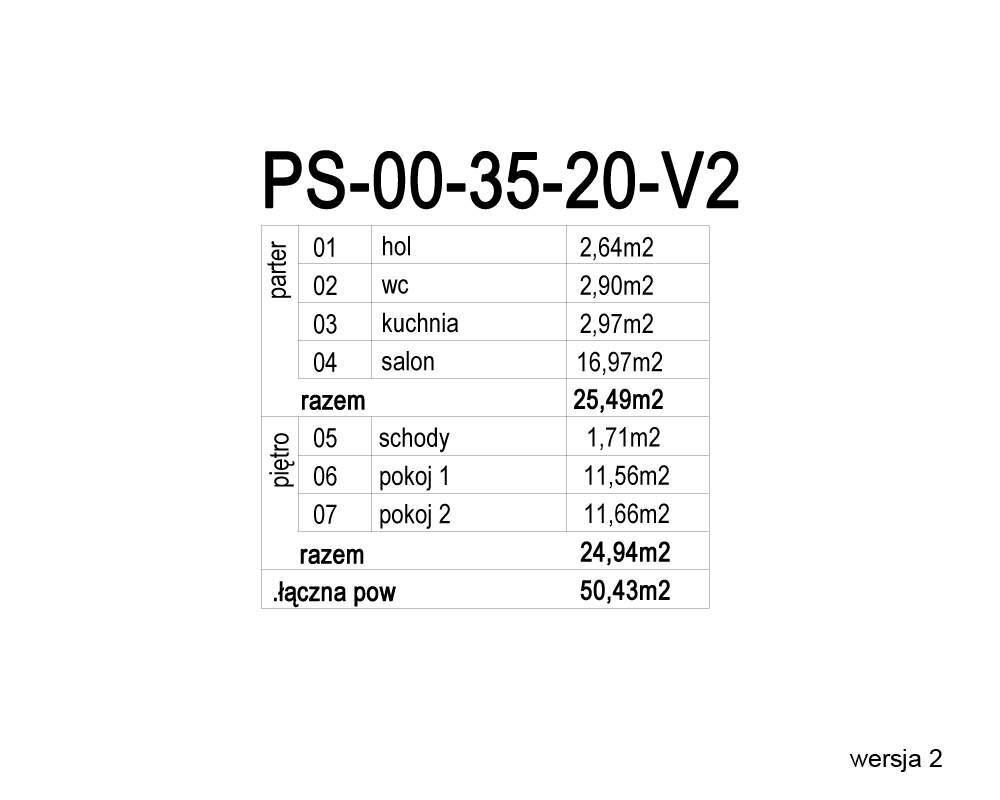 PS-OO-35-20-V02 MAŁY TANI DOM JEDNORODZINNY - miniatura 8