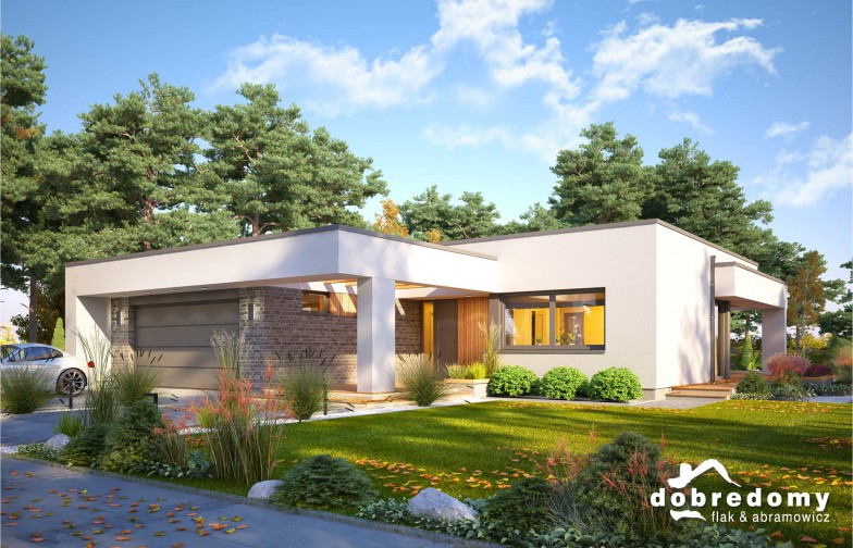 budowa domu Ontario III odbicie lustrzane - New-House