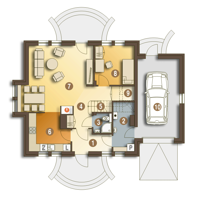 Ametyst z garażem 1-st. [A] - miniatura 8