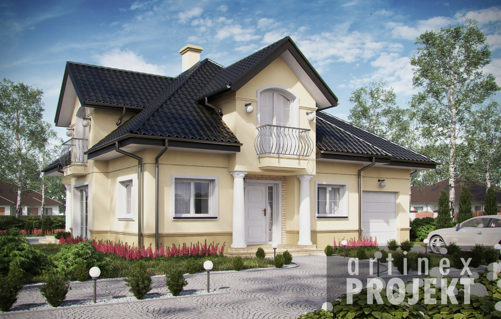 budowa domu- D209B (odbicie lustrzane)- New-House