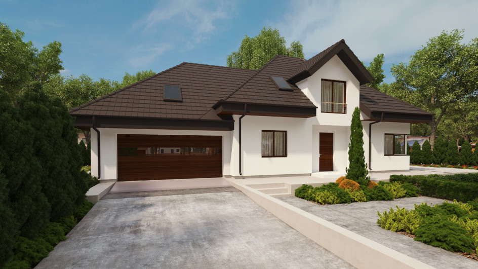 Budowa domu uA29v2 (odbicie lustrzane) z New-House
