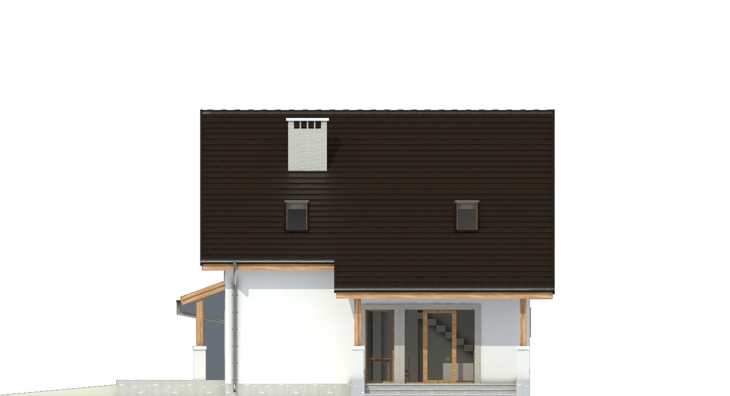 Truskawka II z garażem 1-st. [A] (odbicie lustrzane) - miniatura 3