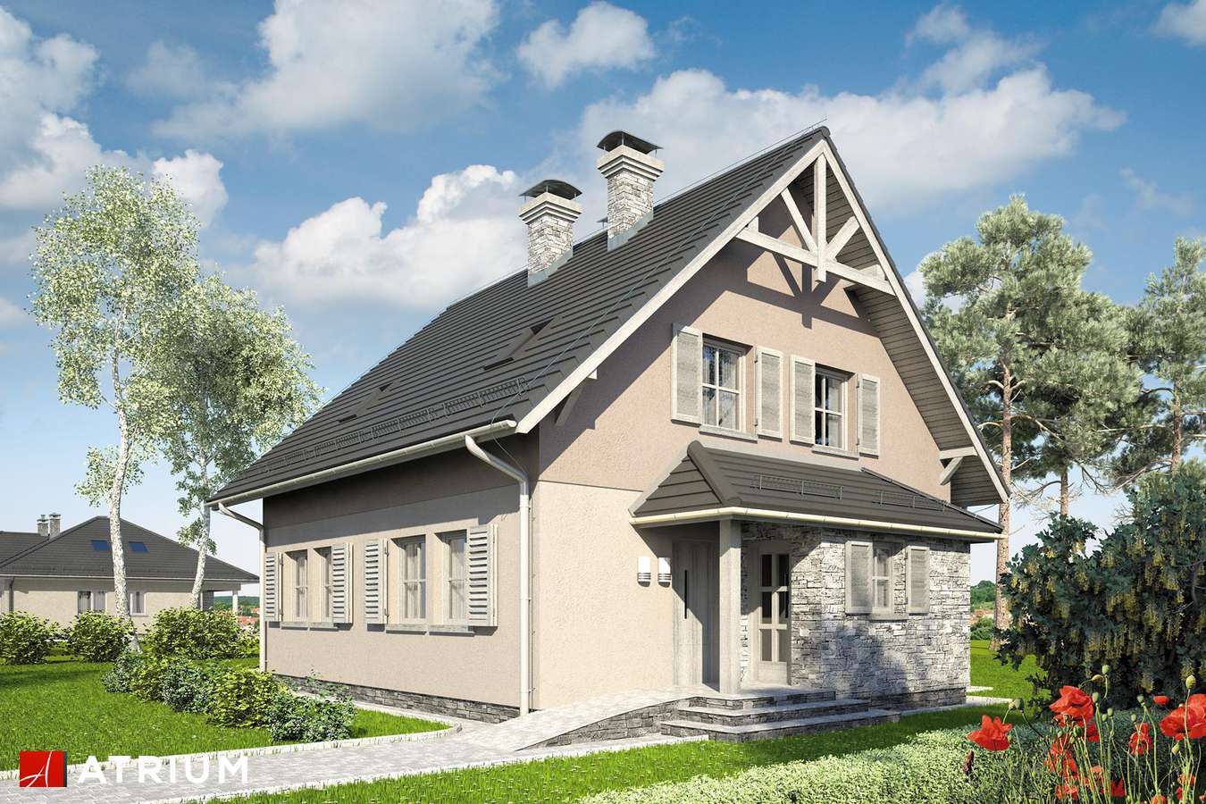 budowa domu Radość II (odbicie lustrzane) - New-House