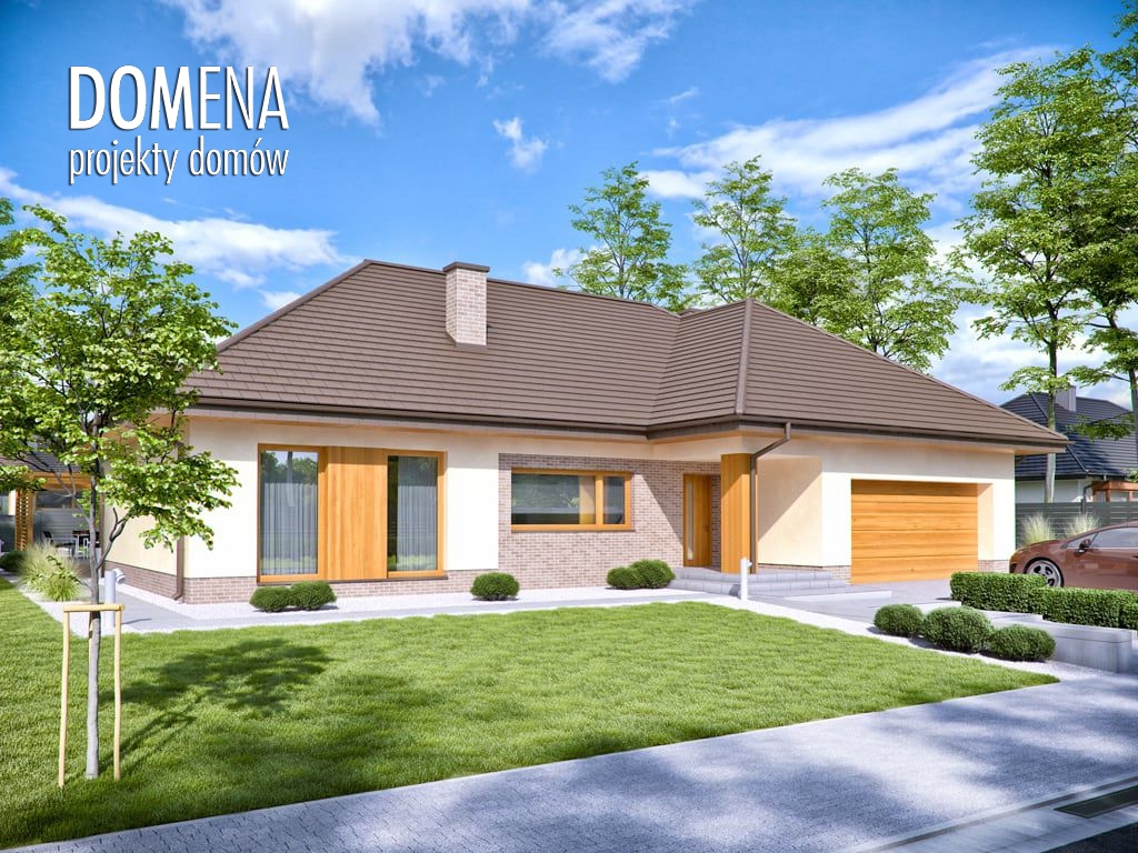 budowa domu Domena 116 B (Odbicie lustrzane) - New-House