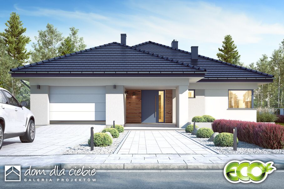 budowa domu Klara IV z garażem 1-st. [A] - New-House