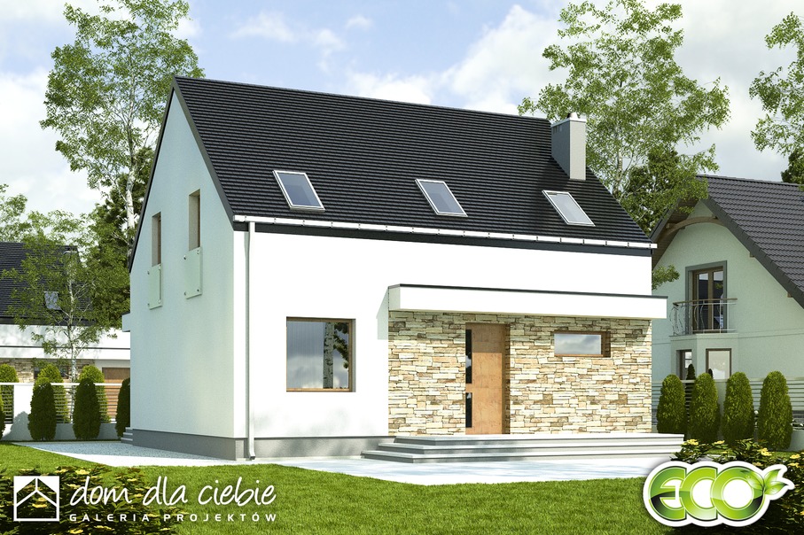 budowa domu Sosnówka bez garażu [B] - New-House