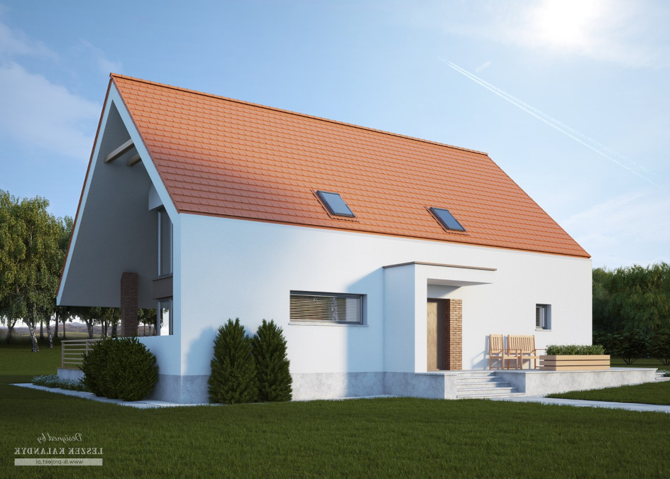 Budowa domu LK&1166 (odbicie lustrzane) z New-House