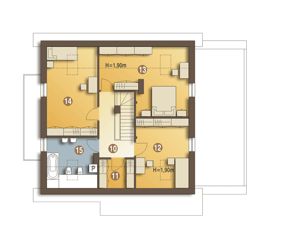 Nowinka IV z garażem i wiatą [A1] - miniatura 11