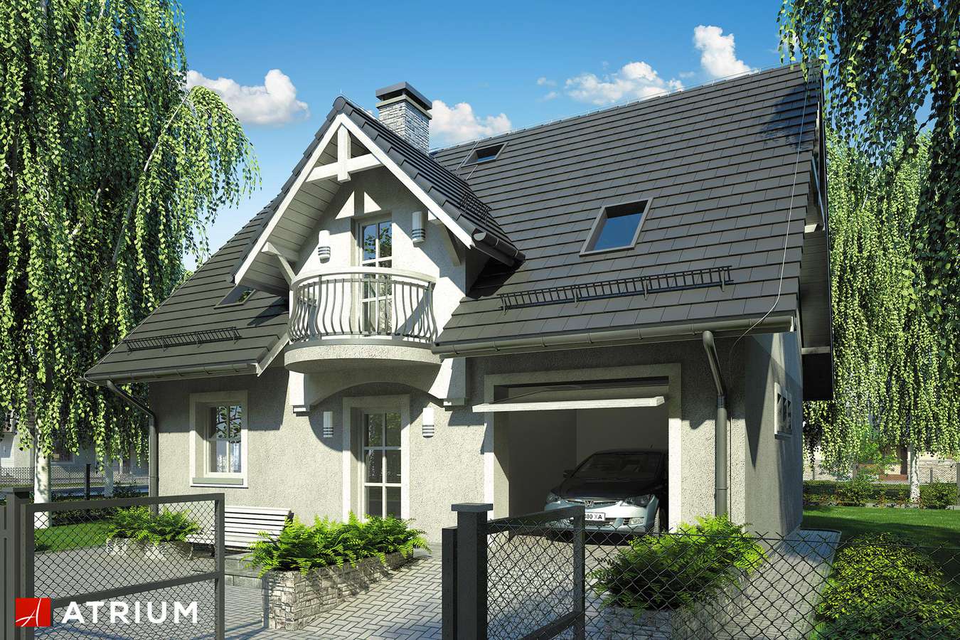 budowa domu Compact House (odbicie lustrzane) - New-House
