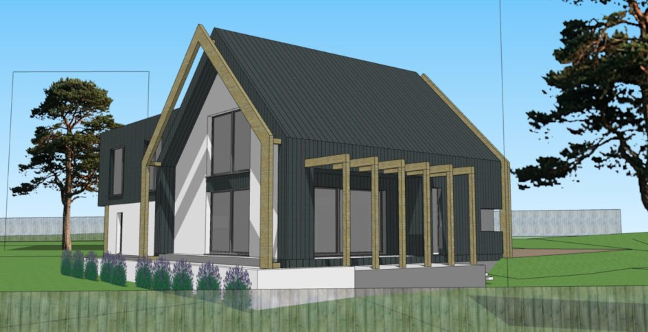 Budowa domu eko Typowy 38 (odbicie lustrzane) z New-House