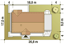 Filipek II z garażem 1-st. [A] (odbicie lustrzane) - miniatura 9