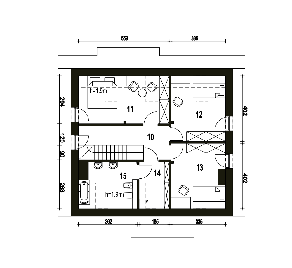Sosnówka II bez garażu [B] - miniatura 9