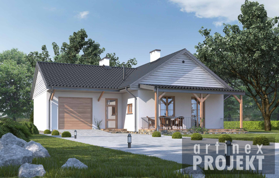 Budowa domu D104 - Marika (odbicie lustrzane) z New-House 